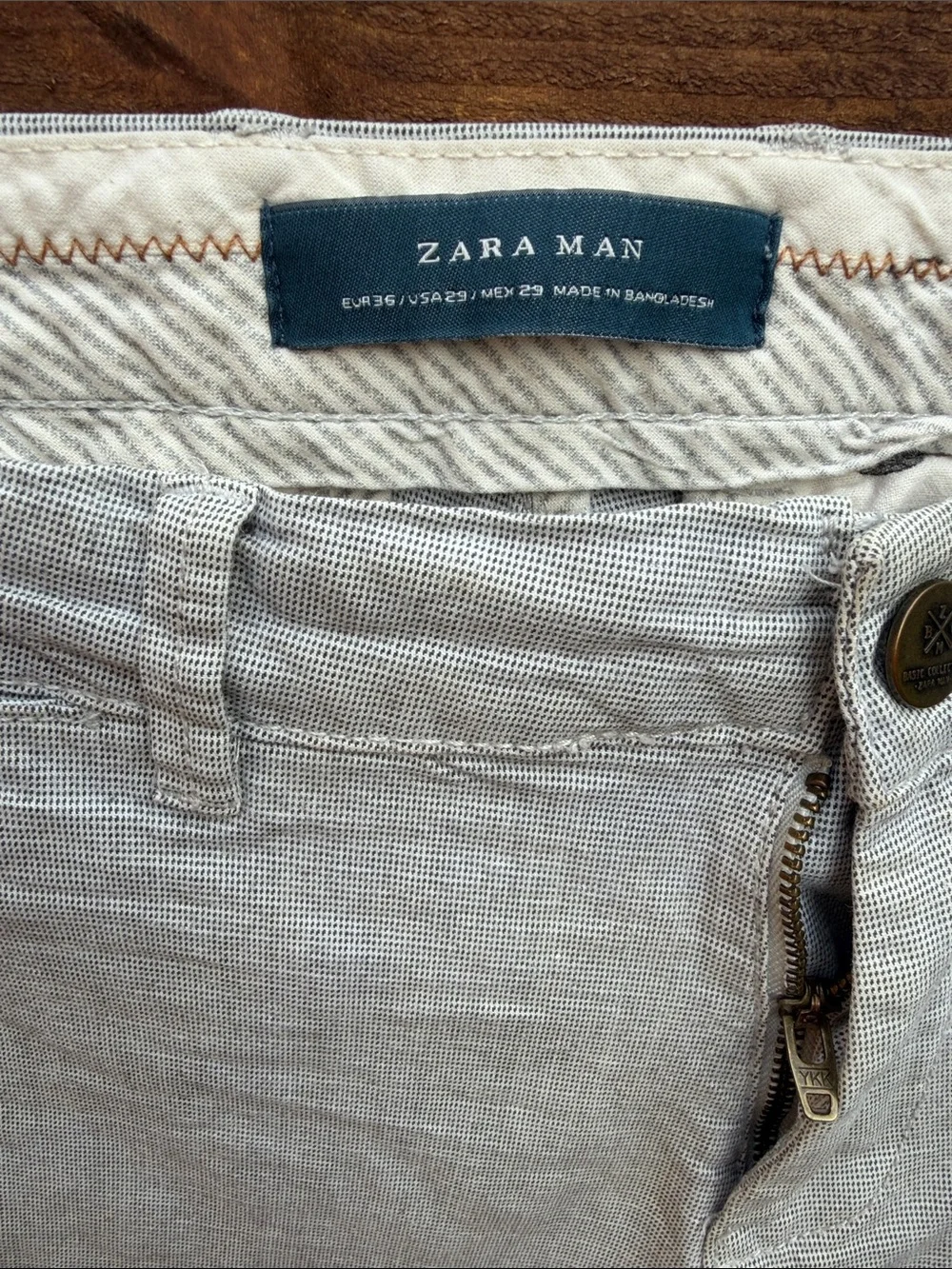 Zara Slim Light Beige/Taupe Chinos
